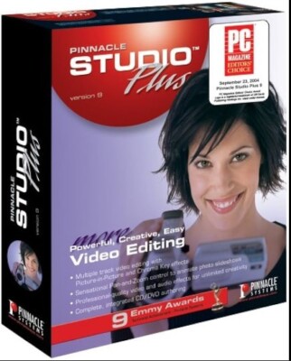 PINNACLE STUDIO PLUS 9 / STUDIO MEDIA SUITE WITH MANUALS