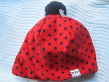 Gap Kids red cap w/ blue polka dots, pom pom, size S/M, New with tag, Baby Gap