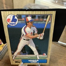 1987 Topps #127 Vance Law  Montreal Expos MLB Vintage Baseball Card