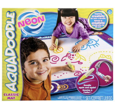 Kids AquaDoodle Drawing Mat with Neon Color Reveal NEW!!