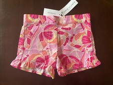 Girls Janie And Jack Pink Floral Shorts Size 5 NWT