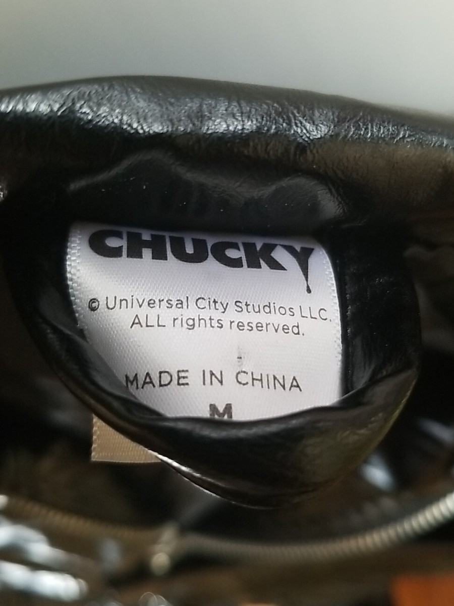 チャイルドプレイ　ジャケット Chucky Universal Studios Child's Play Movie Black Faux Leather