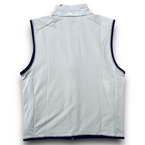 Ralph Lauren RLX - Paneled Plaid Stretch Golf Vest - Men’s Large - Gray Green - Picture 2 of 18