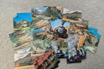 41 Narrow Gauge Trains  Durango & Silverton Colorado Postcards 