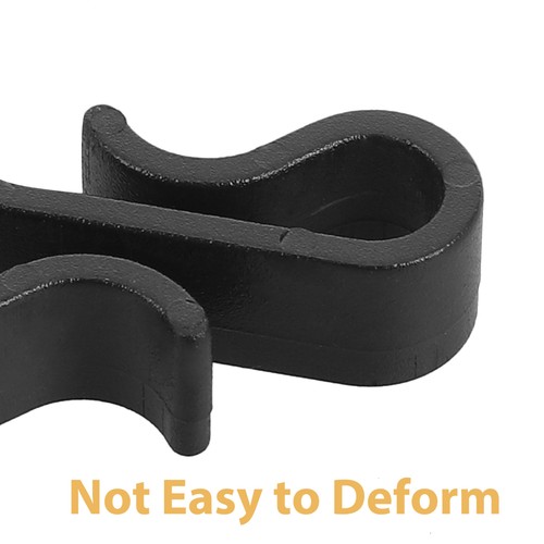 10 Pcs Black Plastic Hooks For Christmas Tree Light Clips Outdoor - Picture 9 of 12