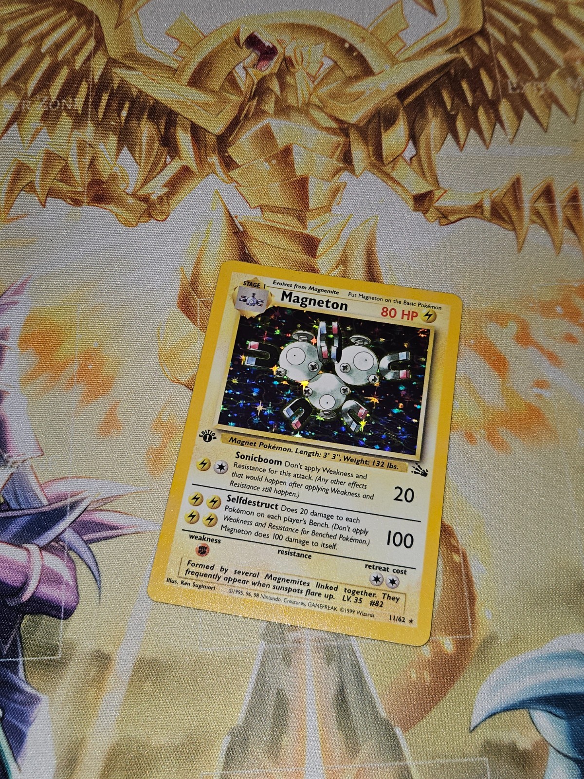 Pokemon Magneton 11/62 Holo Rare 1st Edition Vintage