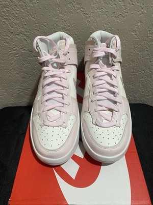 WMNS NIKE DUNK HIGH UP SAIL PINK OXFORD WOMAN SIZE 11, Men 9.5  DH 3718-102