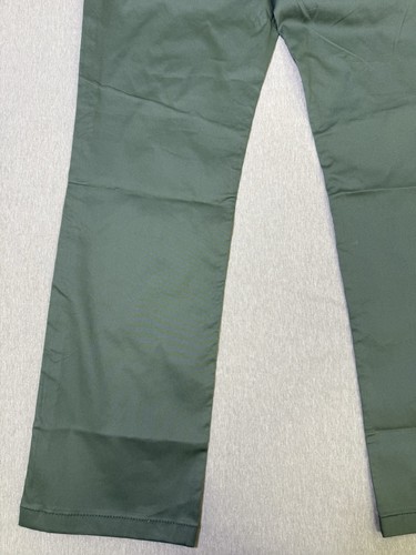 7 Diamonds Pants Performance Parker Straight Fit Stretch Chino 34x32 Green NEW - Picture 16 of 20