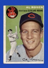 1954 Topps Set-Break # 15 Al Rosen VG-VGEX *GMCARDS*