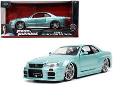 Brian's Nissan Skyline GT-R RHD Turquoise Metallic Fast  Furious Movie