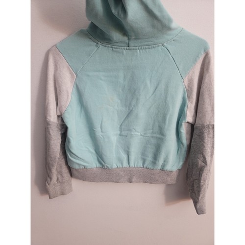 Girls Sweatshirt Gray White Stars Hoodie Size 10/12 - Picture 2 of 4