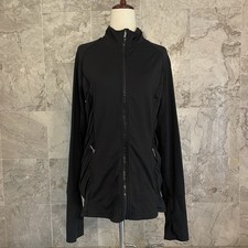Victoria  s Secret VSX Sport Black Zip Up Long Sleeve Track Jacket L