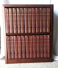 1956 Encyclopedia Britannica, Complete Set of 24 Atlas, Includes Bookcase