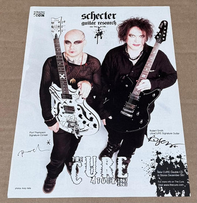 Schecter Guitar - PORL THOMPSON & ROBERT SMITH of THE CURE - 2007 Print Ad