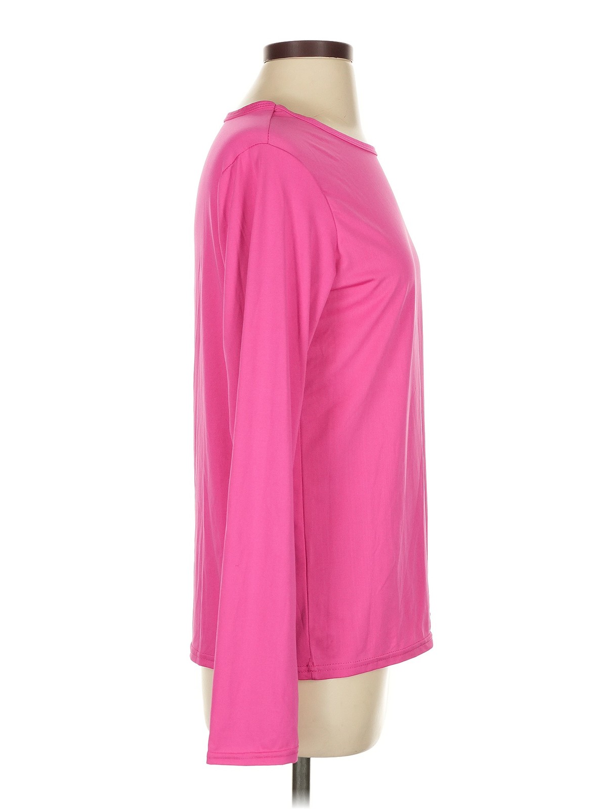Real Essentials Women Pink Long Sleeve T-Shirt S thumbnail 3