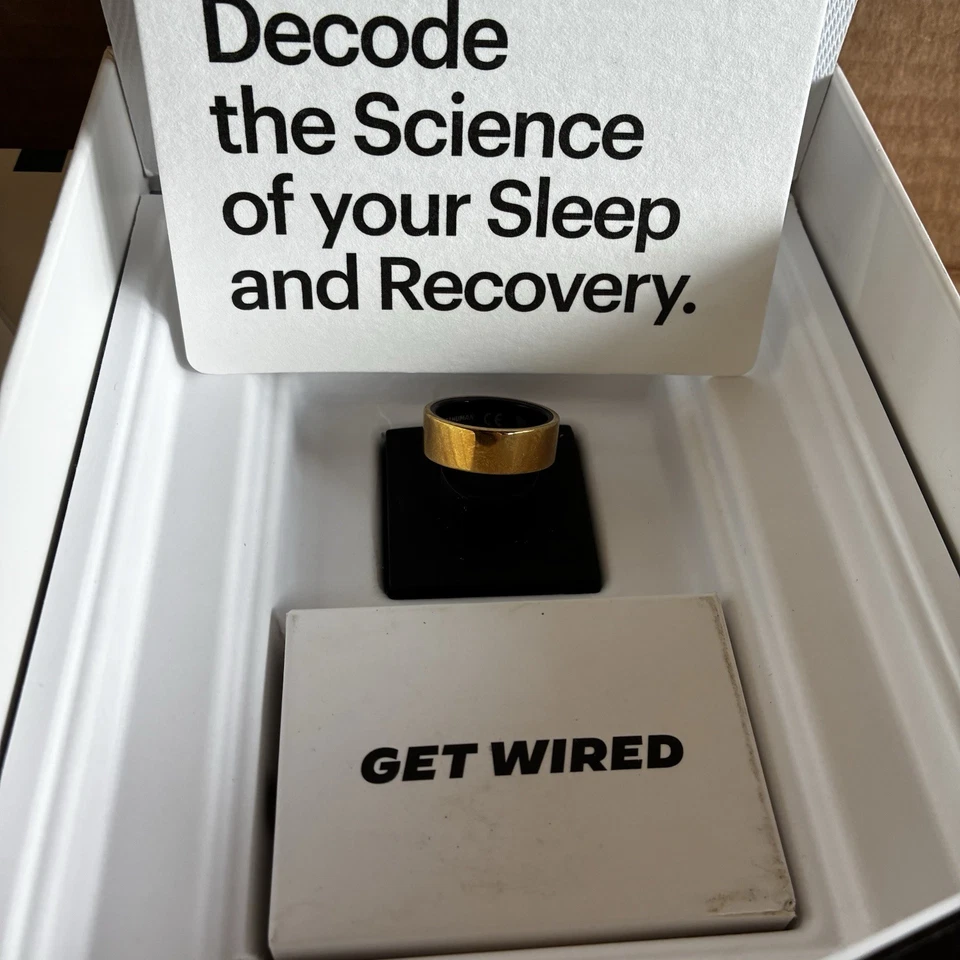 Ultrahuman Ring AIR Smart Ring Size 9 Air Gold Ultra Human Sleep Fitness Tracker - Image 3 of 4