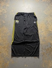Vintage Adidas Columbus Crew Y2K Black Baggy Stripped Sweatpants-Size XL