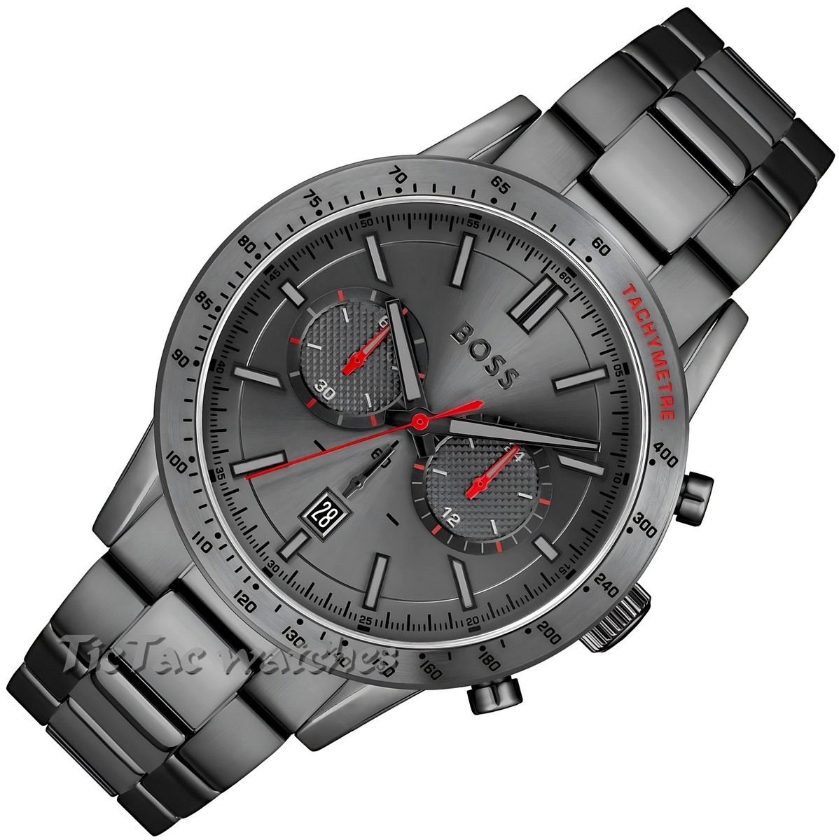 BOSS【no.12 BOSS: Hugo Boss】1995年 GENUINE HUGO BOSS HB 1513924 GUNMETAL ALLURE CHRONO WATCH - NEW IN