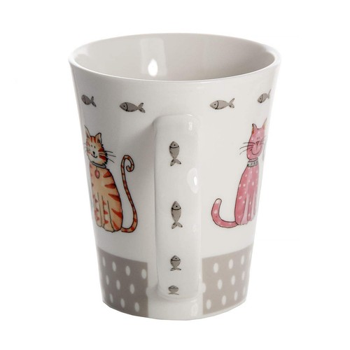 Cat Mugs, Animal Themed Coffee Mug Set of 4, Ceramic Tea Cups for Hot Drinks,... - Picture 7 of 8