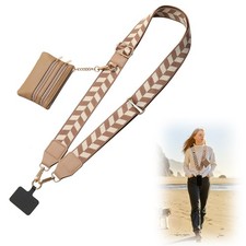 Cell Phone Lanyard Crossbody,Adjustable Cell Phone Strap with Detachable Wris...