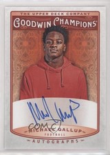 2019 Upper Deck Goodwin Champions Auto Michael Gallup #A-MG Auto 0q41