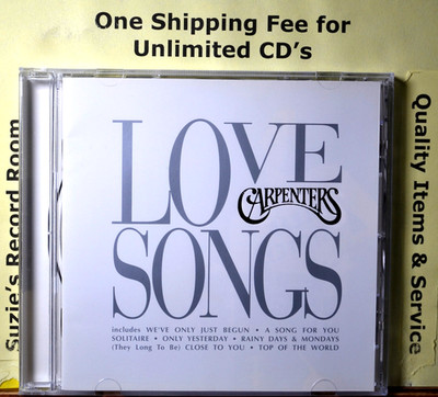 CD The Carpenters Love Songs VG+ NICE We've Only Just Begun -Rainy Days & Monday
