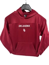 Oklahoma Sooners Hooded Sweatshirt Womens Size XL Maroon J America