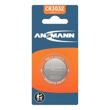 ANSMANN CR3032 Coin Battery [Pack of 1] Lithium 3V Button Cell Ideal For Car