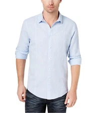 I.N.C Mens Seamed Roll Button Up Shirt