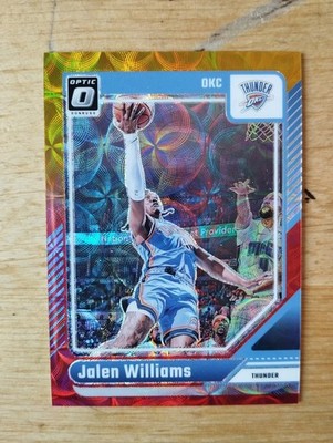 2024-25 Donruss-Optic Jalen Williams Red and Gold International #42/99 - OKC