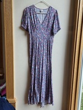 A New Day Colorful Floral V-Neck Maxi Dress Size Large