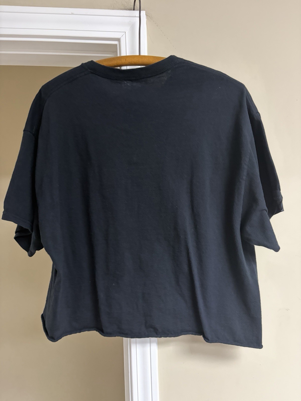 NIRVANA "Come As You Are" Seahorse Graphic Oversized Cropped T-Shirt Band Tee XL image 5