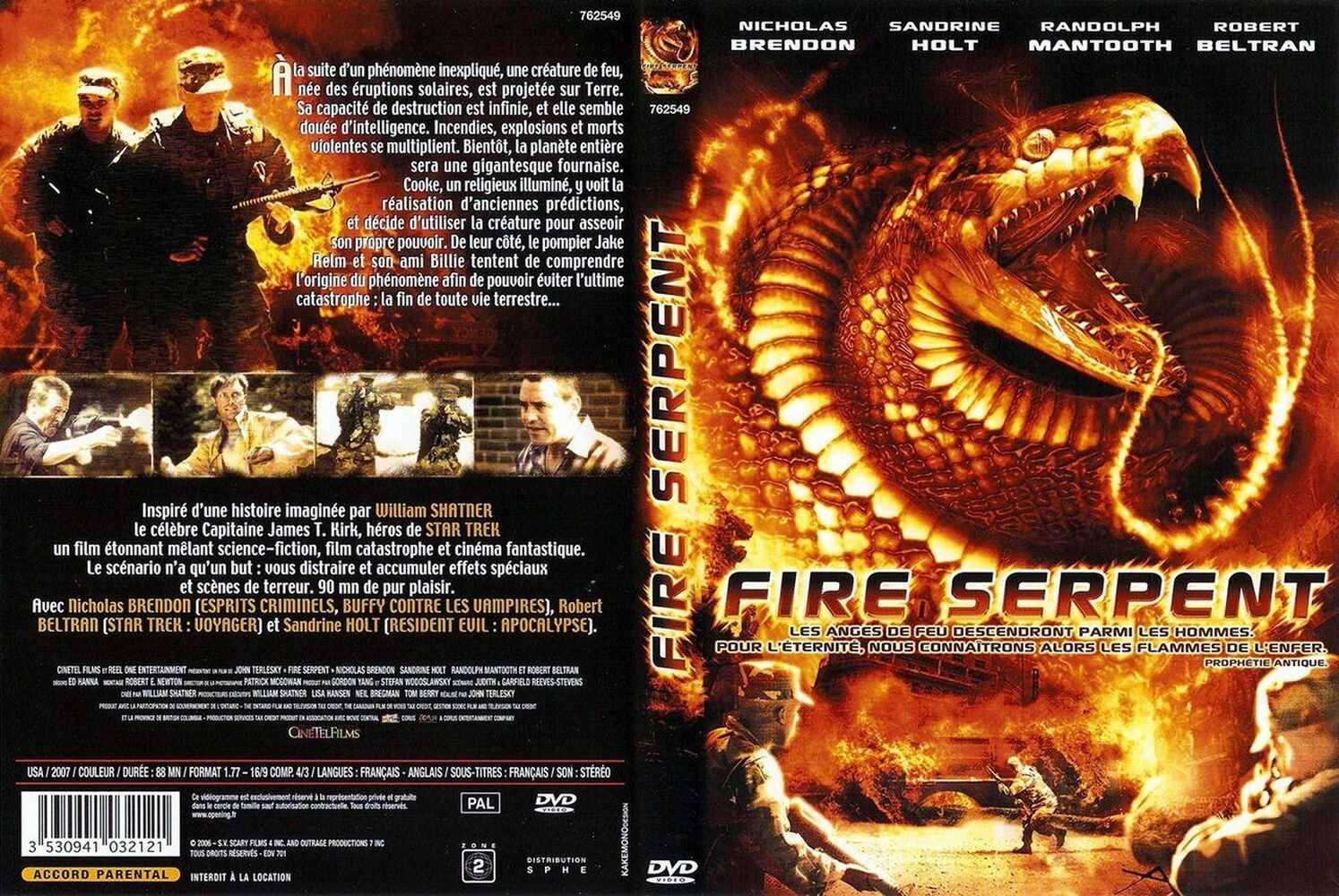 Fire Serpent DVD New Sealed In Blister | CineTel Films | New