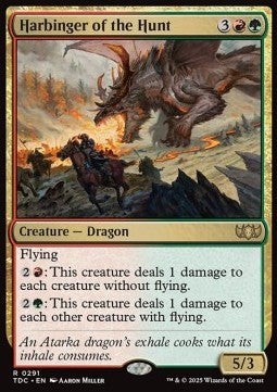 Magic/MTG Harbinger of the Hunt TDC-291 Rare Englisch Neu