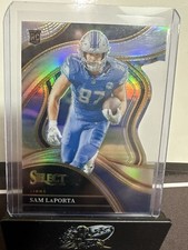 2023 Panini Select - Club Level Sam LaPorta #221 Silver Prizm Die-Cut (RC)