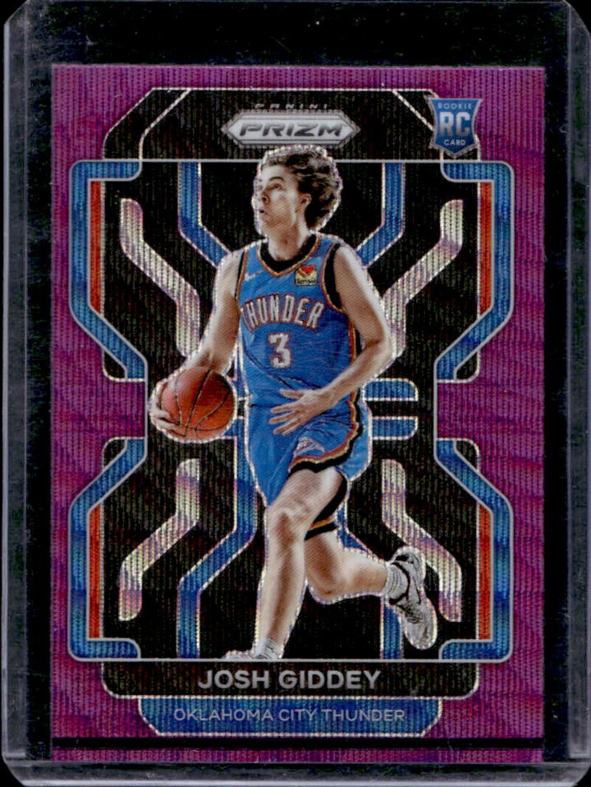 2021-22 Prizm Josh Giddey RC Purple Wave Rookie #301 Thunder