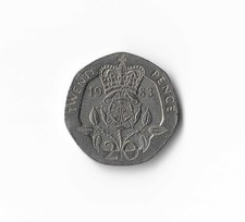 1983 United Kingdom - 20 Pence - 289 - Copper Nickel - 5g