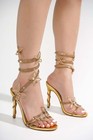 Women's High Heel Diamante Butterfly Decoration Sandals Stilettos US8 — photo 1