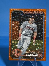 2024 Topps Update Series - Austin Hedges #US174 Orange Crackle Foilboard /299