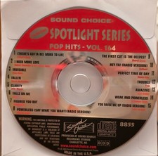 SC8855 POP HITS SOUND CHOICE KARAOKE CDG LOT TAM