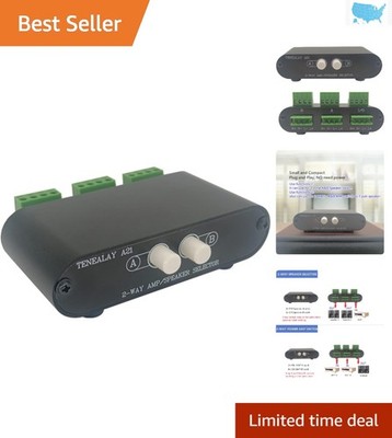 Lightweight 2-Way Amplifier Selector for Seamless Speaker Management - A21 Model