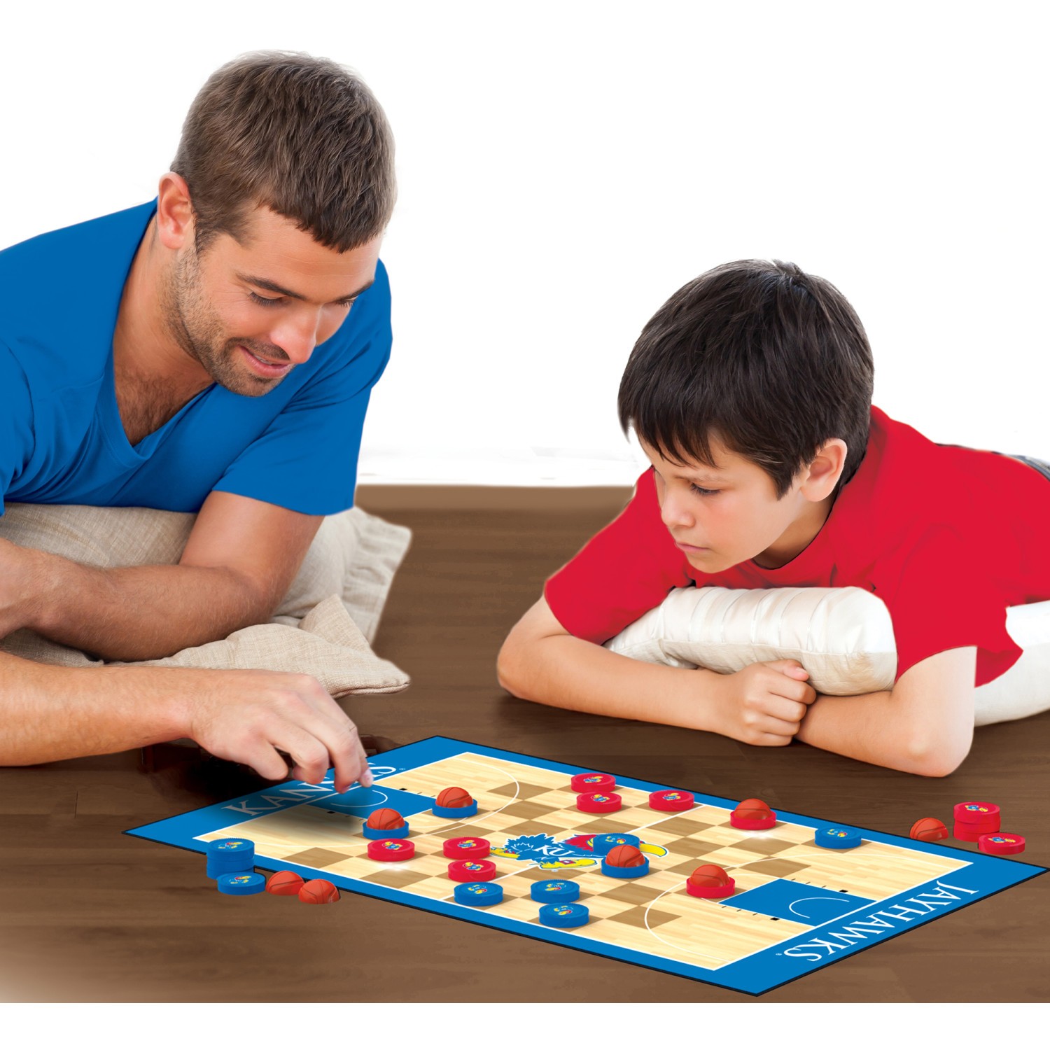 MasterPieces - Kansas Jayhawks - NCAA Checkers Board Game