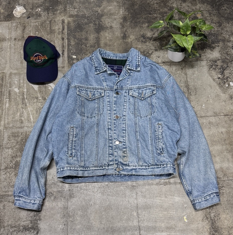 80s GAP Flannel lined Premier standard Denim Jacket