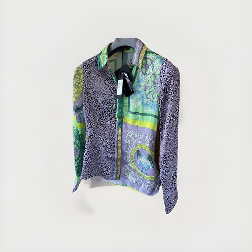 Versace Barocco Satin Shirt Women's - IT 36 - RRP $1095.New With Tags. - Picture 3 of 21