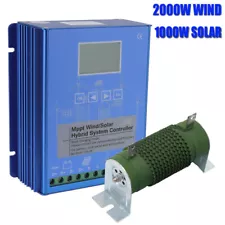 3000W MPPT Hybrid Solar Wind Charge Controller 24V 48V Windturbine PV Regulator