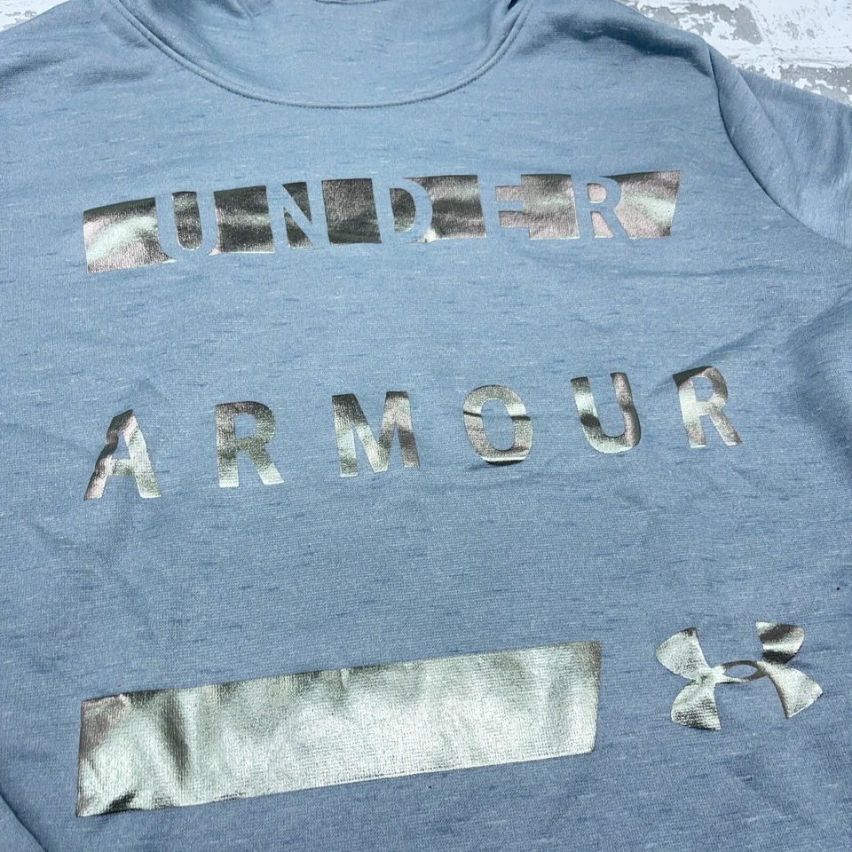 Under Armor Sudadera con Capucha Mujer Grande Gris Sudadera Suéter Calce Suelto Cold Gear LZ Foto 2 de 4