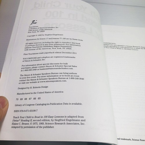 Teach Your Child to Read in 100 Easy Lessons by Siefried Engelmann NICE COPY! - Picture 6 of 15
