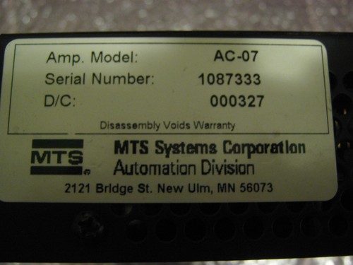 MTS AC-07, Multiaxis module, Servo amplifier , Parker, Custom Servo Motors - Picture 2 of 2
