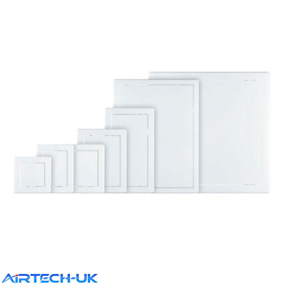 AirTech Revisionstür Aus Kunststoff – Weiß, 300x400 Mm, Einfach Zu Installieren