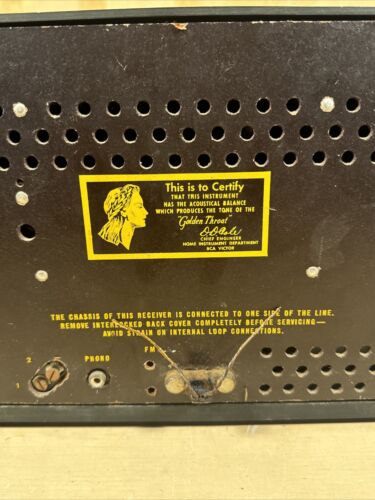 RARE VINTAGE RCA Victor Green Radio 2-XF-933 The Townley 1952 FOR PARTS - Picture 11 of 16